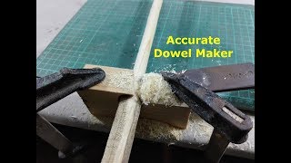 How to make Wooden Dowels  Homemade Dowel Cutter  DIY Dowel Jig [upl. by Snahc]