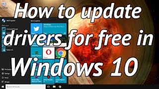 How to easily update your drivers for free in windows 10 [upl. by Tara337]