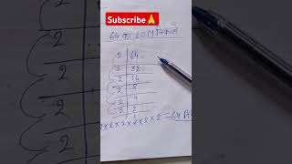 64 ka lcm studymath trending education shortsyoutubeshorts [upl. by Moran]