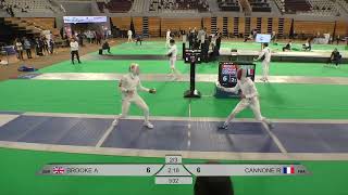 2024 387 T32 04 M E Individual Doha QAT GP BLUE BROOKE GBR vs CANNONE FRA [upl. by Marieann]