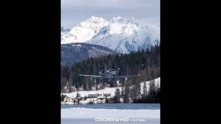 Engadin Airport Valley Landing and TakeOff 20022022 CessnaAircraft timelapse [upl. by Adanar]