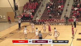 Harrisburg Varsity Boys Basketball vs Yankton [upl. by Ria627]