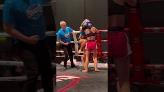 niamh o donoghue 46kg muay thai clinch highlights [upl. by Fanchette]