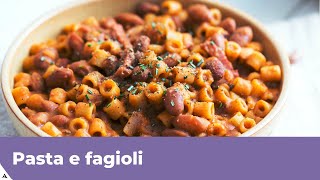 PASTA E FAGIOLI Ricetta classica [upl. by Liliane]