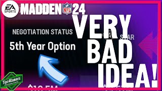 Why it Might Not be a Good Idea to Sign the Madden 24 5th Year Option [upl. by Baylor724]