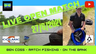 LIVE MATCH FISHING  Open Match  26621  Ben Coss Match Fishing 2021 [upl. by Dlawso]