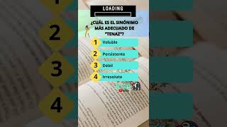 5️⃣8️⃣5️⃣ Raz verbal CLX 📝🤔🧠📚 test quiz razonamientoverbal shorts testdeculturageneral trivia [upl. by Donough]