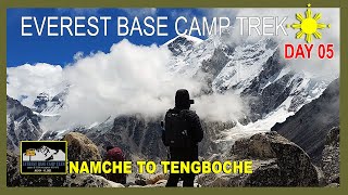 EVEREST BASE CAMP D5  NAMCHE TO TENGBOCHE [upl. by Renckens]