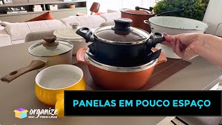 COMO ORGANIZAR AS PANELAS QUANDO SE TEM POUCO ESPAÇO DICAS PRÁTICAS PRA COZINHAS PEQUENAS [upl. by Priscella226]