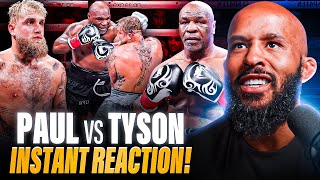 quotThat Was An AMATEUR Fightquot  JAKE PAUL vs MIKE TYSON INSTANT REACTION [upl. by Iharas]