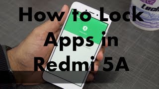 Redmi 5A How to Lock Apps Hindi [upl. by Ecire188]