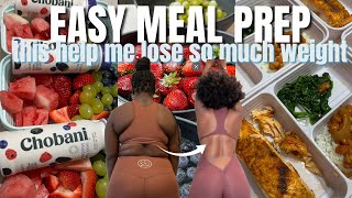 EASY MEAL PREP FOR WEIGHT LOSS High protein to lose fat and build muscle [upl. by Herwick]