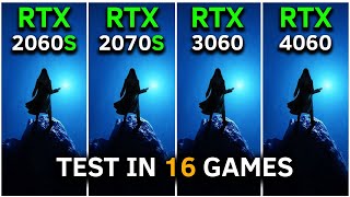 RTX 2060 SUPER vs RTX 2070 SUPER vs RTX 3060 vs RTX 4060  Test In 16 Games at 1080p  2024 [upl. by Echikson]