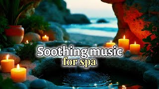 Soothing Spa Music  Wave Sound Therapy at the Beach [upl. by Yemerej]