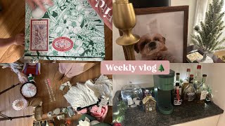 WEEKLY VLOG  holiday girly decor target loccitane PR [upl. by Elly]