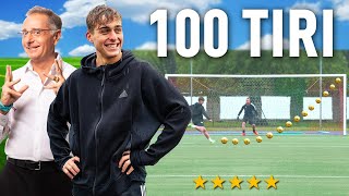 🎯⚽️100 TIRI CHALLENGE DAVIDE BONOLIS con PAOLO BONOLIS  Quanti Goal Segnerà su 100 tiri [upl. by Cirdet]