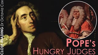 Alexander Pope THE RAPE OF THE LOCK poem analysis—Hungry Judges amp Social Satire—18th Century Poetry [upl. by Attegroeg146]