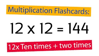 Multiplication Flashcards 12x Ten Times Plus Two Times [upl. by Pietra519]