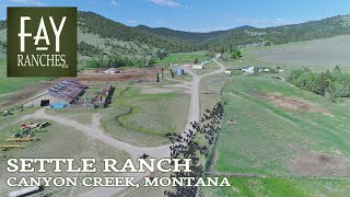 SOLD  Montana Ranch For Sale  Settle Ranch  Canyon Creek MT [upl. by Sherrill]