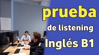 Prueba de listening ingles B1 clasesingles [upl. by Waxman]