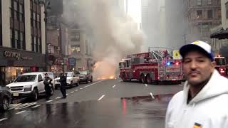 School Bus on fire NYC [upl. by Anelrats]