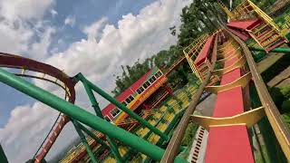 Janfusun Fancyworld  Floorless Coaster OnRide POV 4K mounted [upl. by Scotti600]