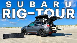 Converting My Subaru Forester for OffGrid Living Rig Tour [upl. by Geno]