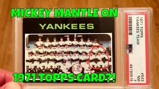 Littleknown Mickey Mantle 1971 Topps baseball card [upl. by Eiro355]