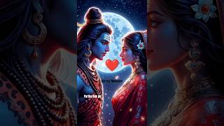 🥰Cute couple Shiv Parvati  HD wallpaper Har Har Mahadev shorts [upl. by Gnemgnok491]