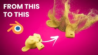 How to Disintegrate 3D Objects to Dust particles  Blender tutorial [upl. by Blessington]