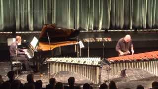 Johannes Brahms  Paganini Variations performed by R Härdtner Mallets amp B Ritter Piano 2012 [upl. by Allevon]