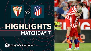 Resumen de Sevilla FC vs Atlético de Madrid 02 [upl. by Sidnac]