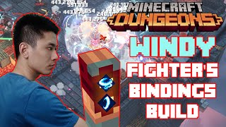 Windy Fighters Bindings Build 24 Million Damage Per Sec 3 Times More Damage Minecraft Dungeons [upl. by Thadeus]