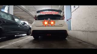 Honda Civic fk2 Type R Pops amp Bangs [upl. by Cull]