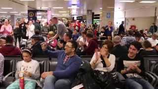 quotOj nasi jadąquot  Chór Mieszany Instytutu Muzyki Uniwersytetu Zielonogórskiego at Malta Airport [upl. by Yleek]