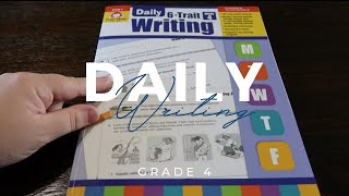 Daily 6 Trait Writing Grade 4 Workbook Fourth Grade Homeschool Curriculum Book Timberdoodle [upl. by Aicilat]