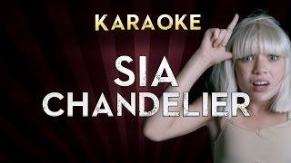 Sia  Chandelier  Lower Key 2 Ab Karaoke Instrumental Lyrics Cover Sing Along [upl. by Nywrad]