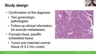 Carlos ParraHerran  Genomic profiling of ovarian mucinous carcinoma [upl. by Imtiaz538]