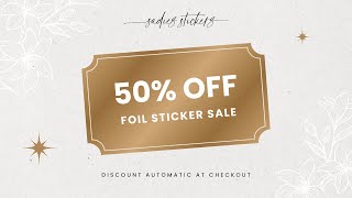 NEW RELEASES amp 50 OFF FOIL SALE • 1008 [upl. by Mackoff]