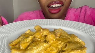 Escape the Ordinary with ASMR ChickenampShrimp Alfredo Penne [upl. by Katina]