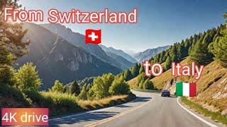 Driving from Switzerland 🇨🇭to Italy 🇮🇹 through Simplon pass visp to Villadossola 4K car ride [upl. by Soigroeg]