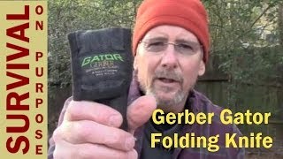 Gerber Gator Folding Knife Review [upl. by Apple]