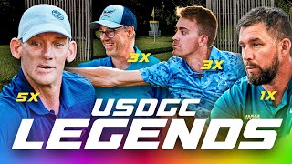 Disc Golf Legends 9 Holes Skins  Climo Sexton Schultz Schusterick [upl. by Asor]