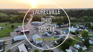 Laurelville Ohio Sunset on July 18 2024 drone view in 4k [upl. by Marcin739]