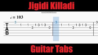 Jigidi Killaadi Guitar Tabs  Pataas  Dhanush [upl. by Nyladnek409]