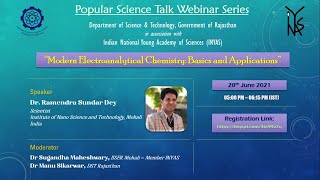 Webinar on “Modern Electroanalytical Chemistry Basics and Applications” [upl. by Oloap460]