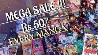 MEGA MANGA SALE at SUNDAY BOOK BAZAR  DELHI GATE   LalitSastaVloger [upl. by Loutitia]