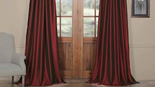 Syrah Faux Silk Taffeta Curtain [upl. by Sidoeht]