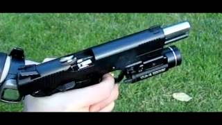 Airsoft Slow motion Shell Ejecting 1911 A1 STI Marushin [upl. by Airdnaxila]