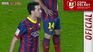 Gol de Busquets y expulsión de Íñigo Martínez  HD Copa del Rey [upl. by Hadwin]